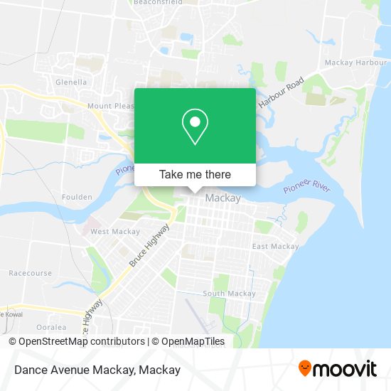 Mapa Dance Avenue Mackay