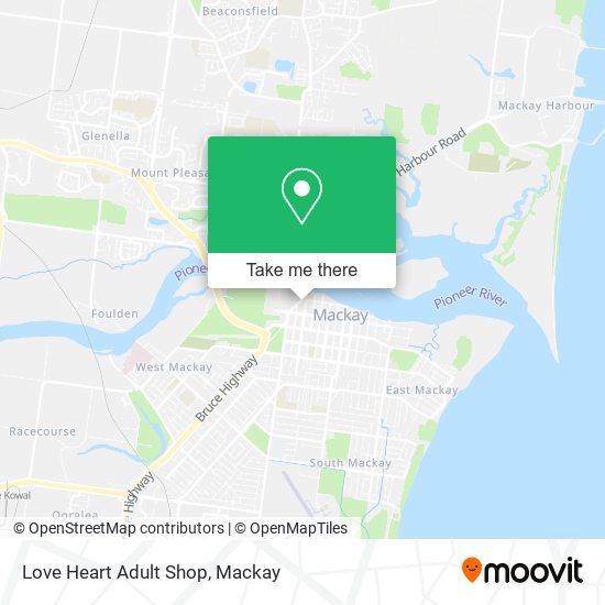 Love Heart Adult Shop map