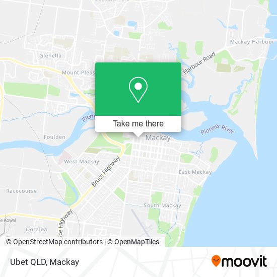 Mapa Ubet QLD