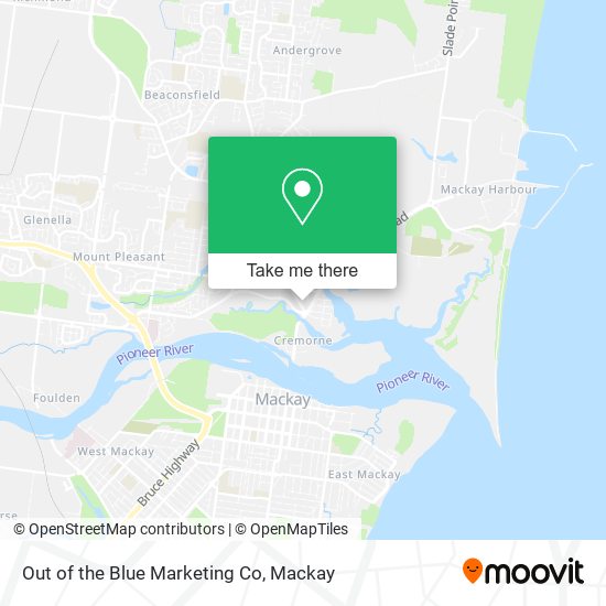 Mapa Out of the Blue Marketing Co