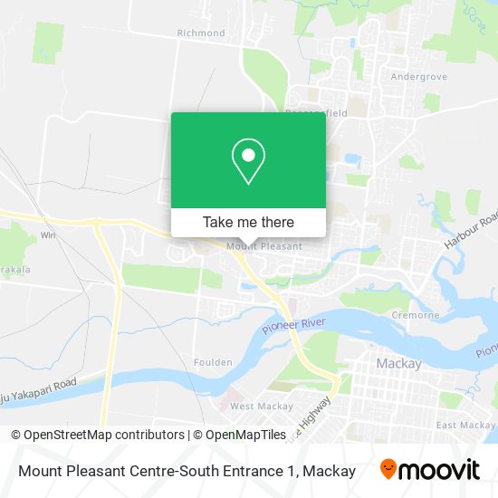 Mount Pleasant Centre-South Entrance 1 map