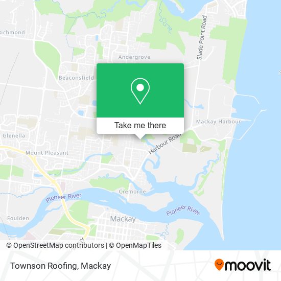 Townson Roofing map