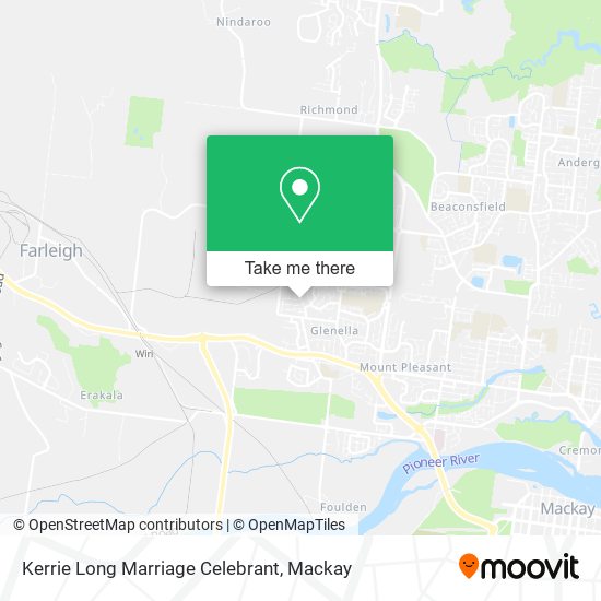 Mapa Kerrie Long Marriage Celebrant