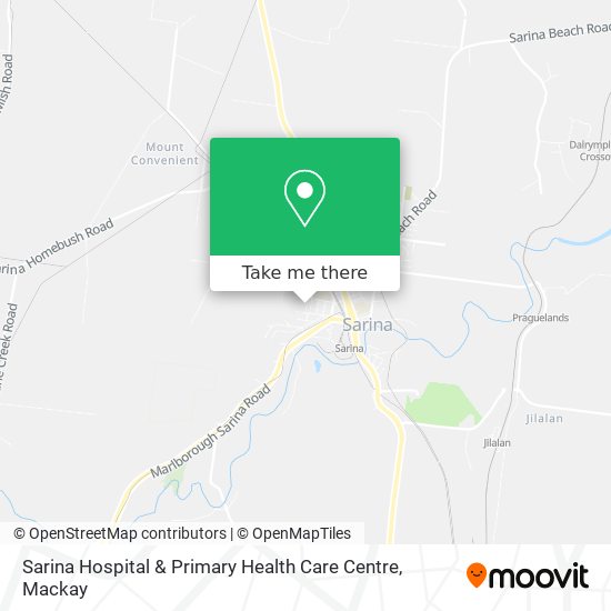 Sarina Hospital & Primary Health Care Centre map