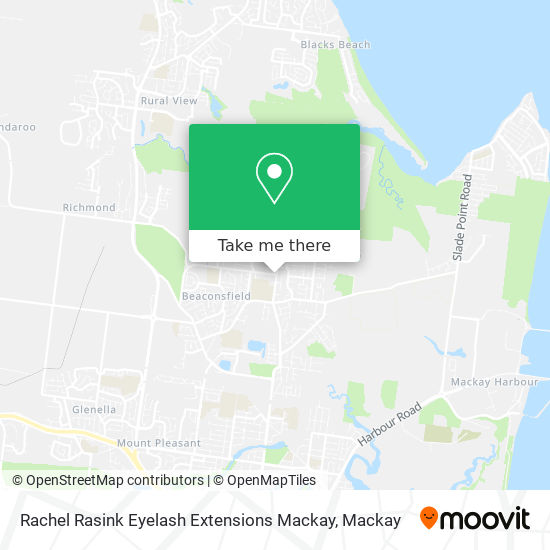 Rachel Rasink Eyelash Extensions Mackay map