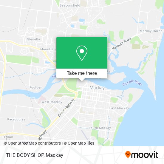 THE BODY SHOP map