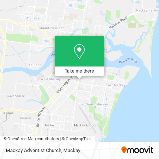 Mackay Adventist Church map