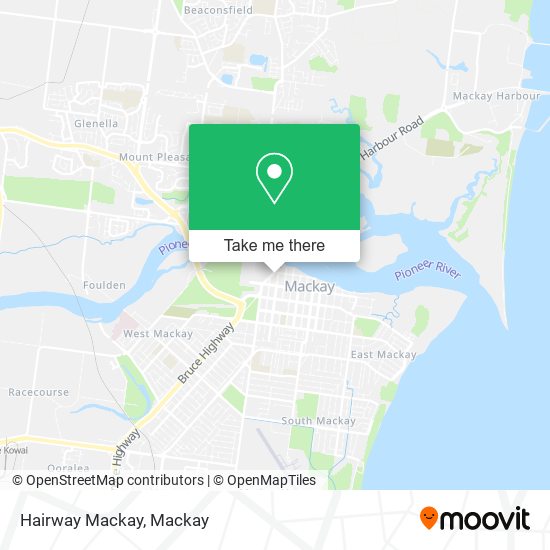 Hairway Mackay map