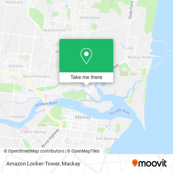 Amazon Locker-Tower map