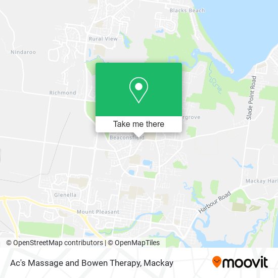 Ac's Massage and Bowen Therapy map