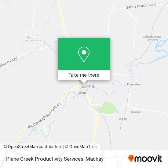 Plane Creek Productivity Services map