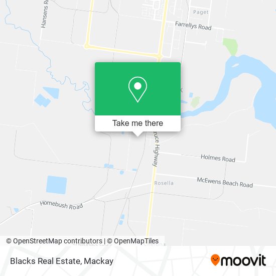 Blacks Real Estate map