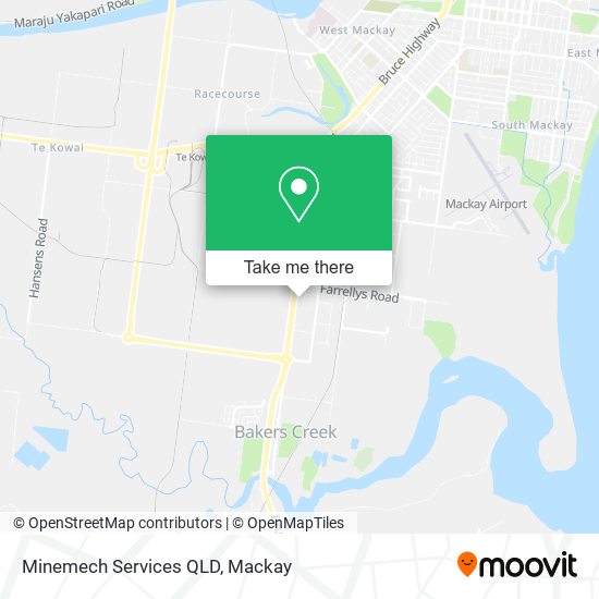 Mapa Minemech Services QLD