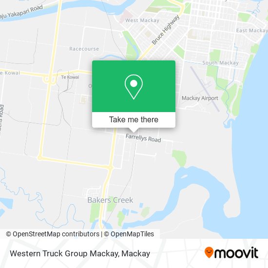 Mapa Western Truck Group Mackay