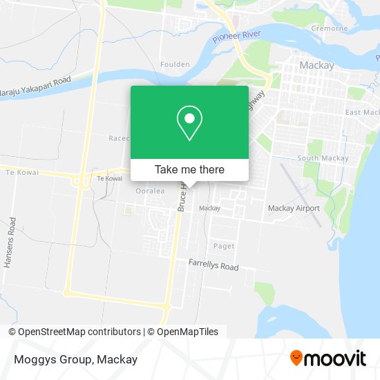 Moggys Group map