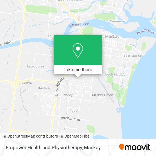 Mapa Empower Health and Physiotherapy