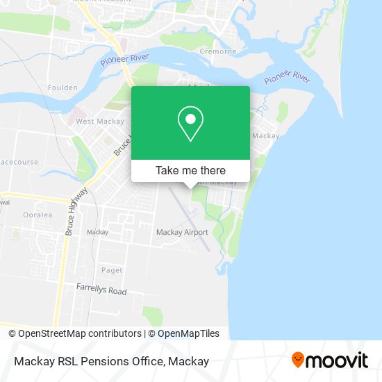 Mackay RSL Pensions Office map