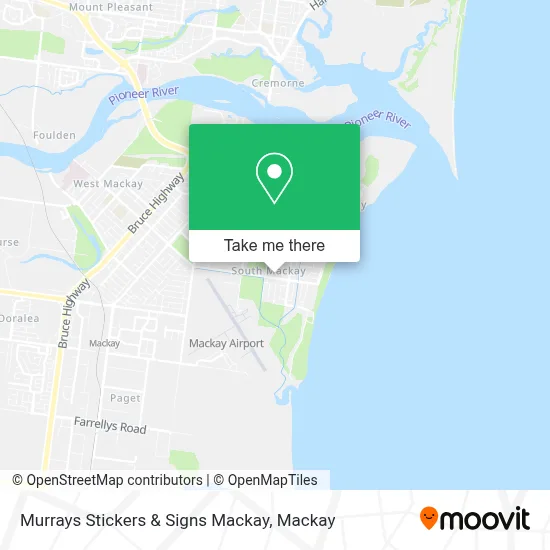 Mapa Murrays Stickers & Signs Mackay