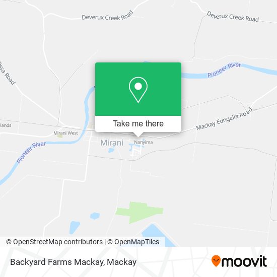 Mapa Backyard Farms Mackay
