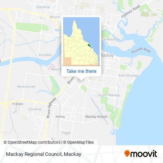 Mapa Mackay Regional Council