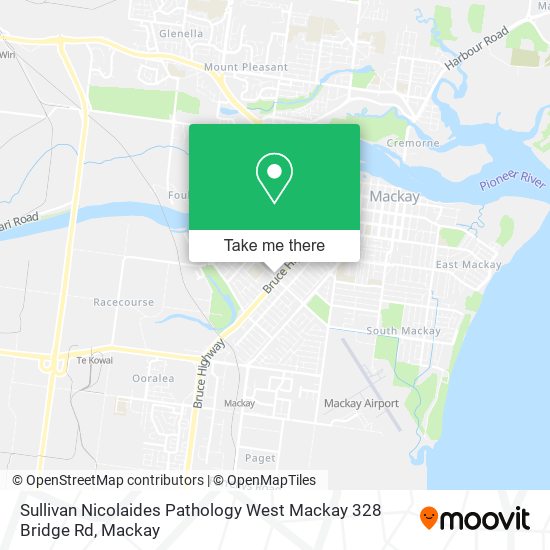 Mapa Sullivan Nicolaides Pathology West Mackay 328 Bridge Rd