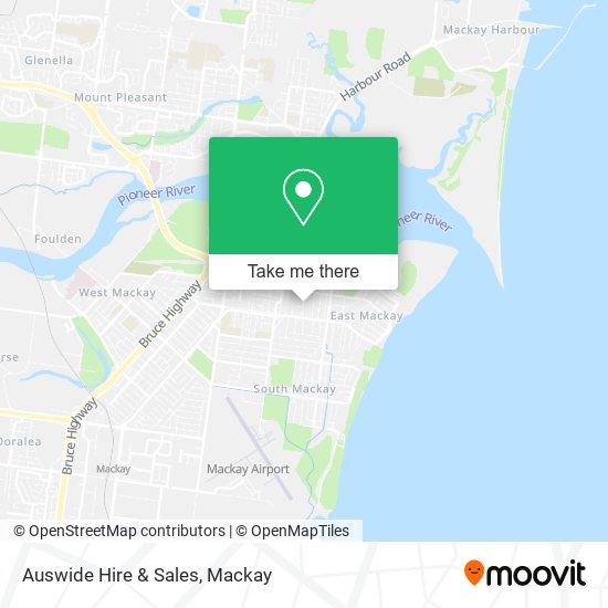 Auswide Hire & Sales map