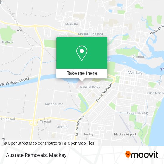 Austate Removals map