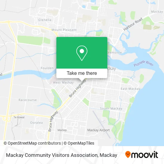 Mapa Mackay Community Visitors Association