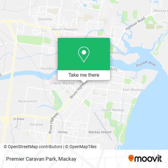 Mapa Premier Caravan Park