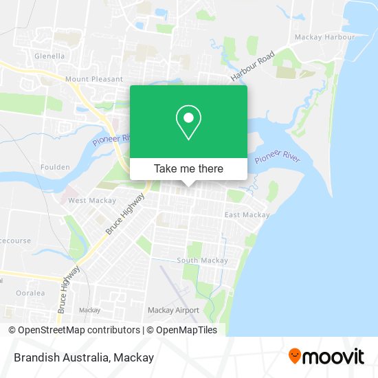 Mapa Brandish Australia