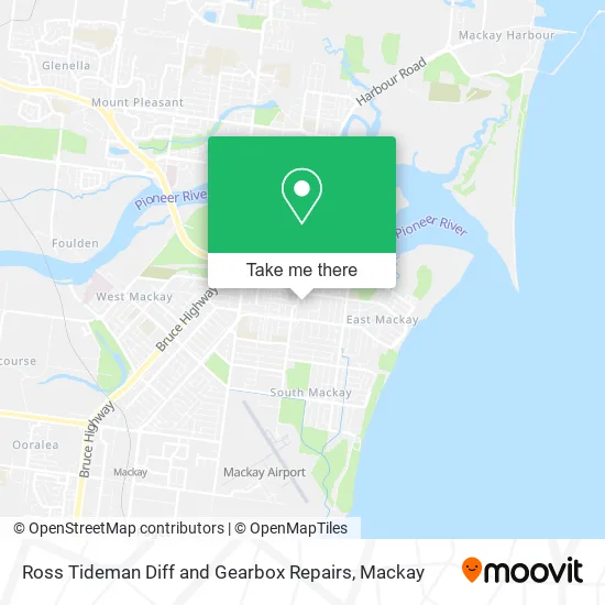 Ross Tideman Diff and Gearbox Repairs map