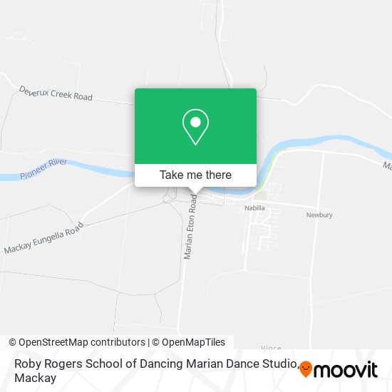 Mapa Roby Rogers School of Dancing Marian Dance Studio