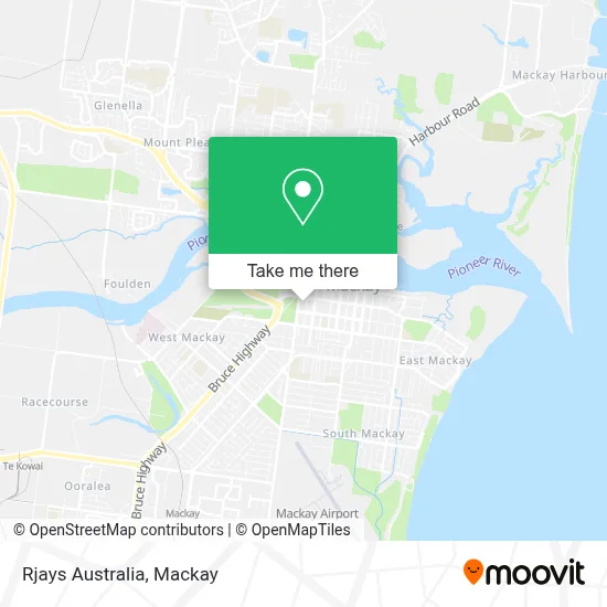 Mapa Rjays Australia