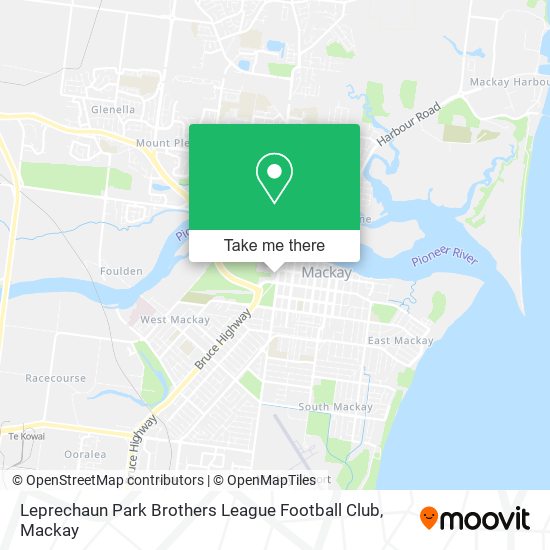 Leprechaun Park Brothers League Football Club map