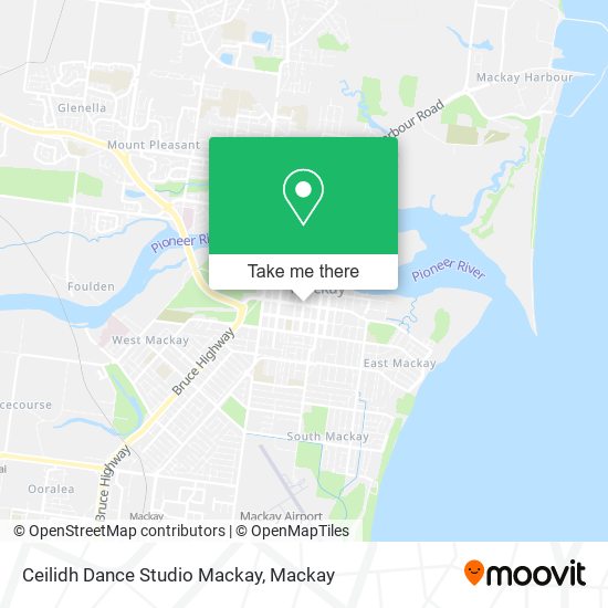 Ceilidh Dance Studio Mackay map