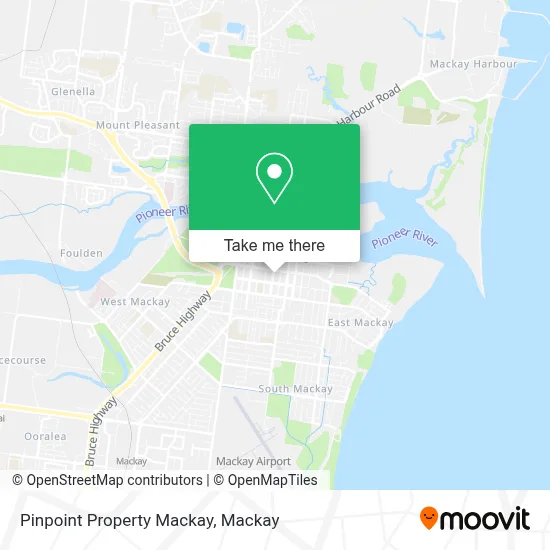 Mapa Pinpoint Property Mackay