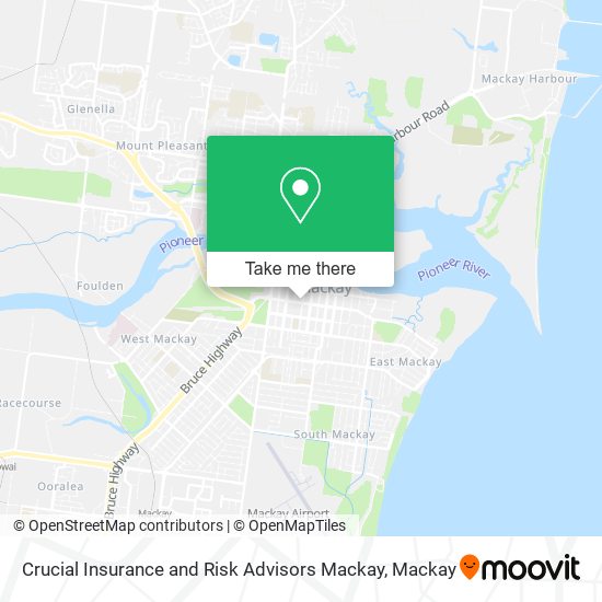 Crucial Insurance and Risk Advisors Mackay map