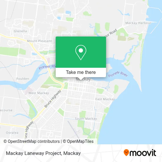 Mapa Mackay Laneway Project