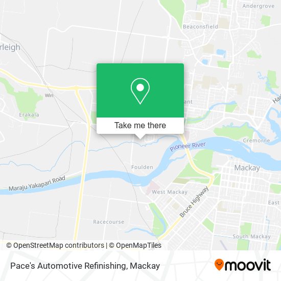 Pace's Automotive Refinishing map