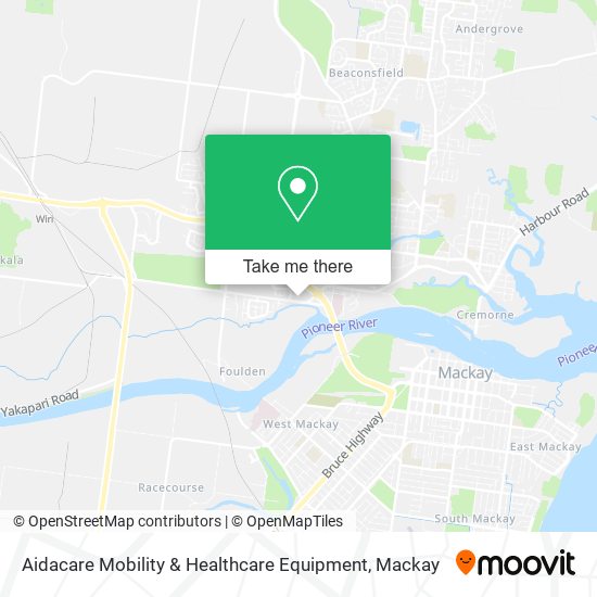 Aidacare Mobility & Healthcare Equipment map