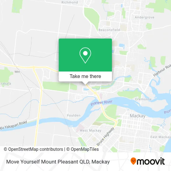 Mapa Move Yourself Mount Pleasant QLD
