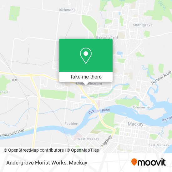 Andergrove Florist Works map