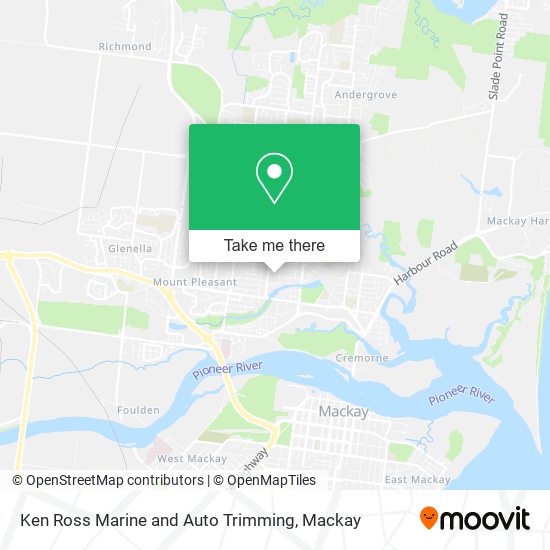 Ken Ross Marine and Auto Trimming map