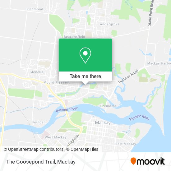 The Goosepond Trail map