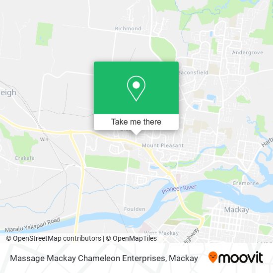 Massage Mackay Chameleon Enterprises map