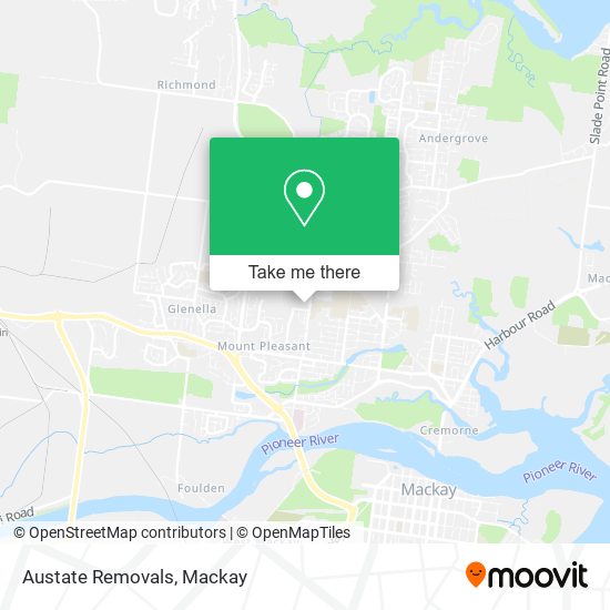 Austate Removals map