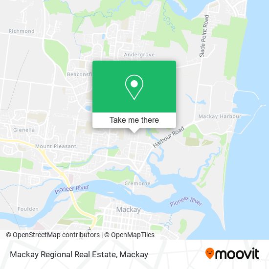 Mapa Mackay Regional Real Estate