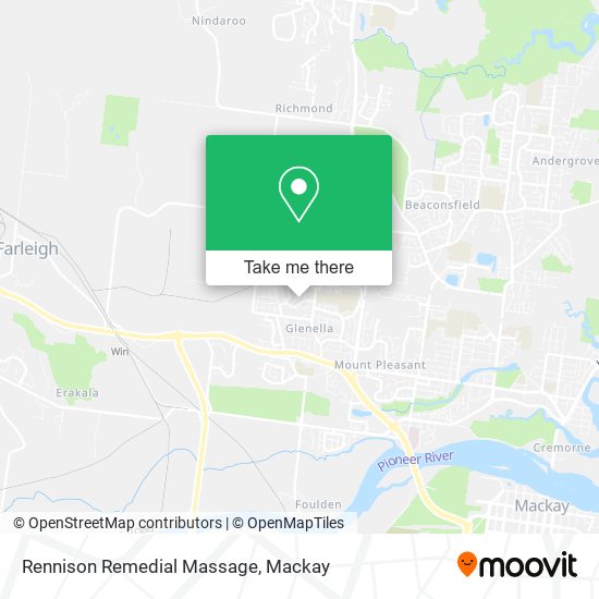 Rennison Remedial Massage map