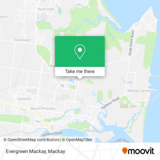 Evergreen Mackay map