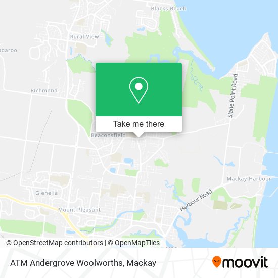 ATM Andergrove Woolworths map